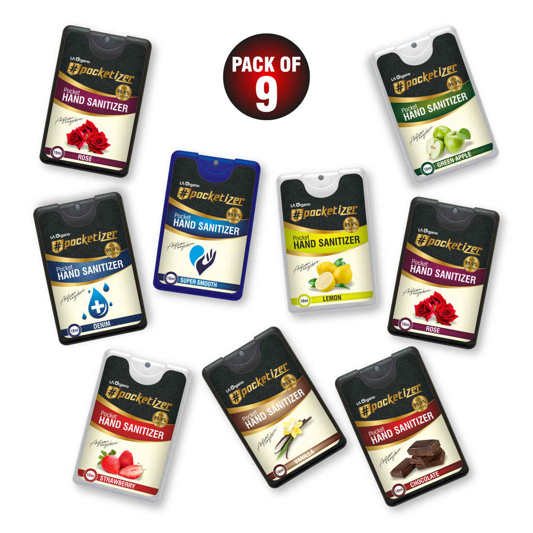 Buy LA Organo Pocket Hand Sanitizer-P9 - Purplle