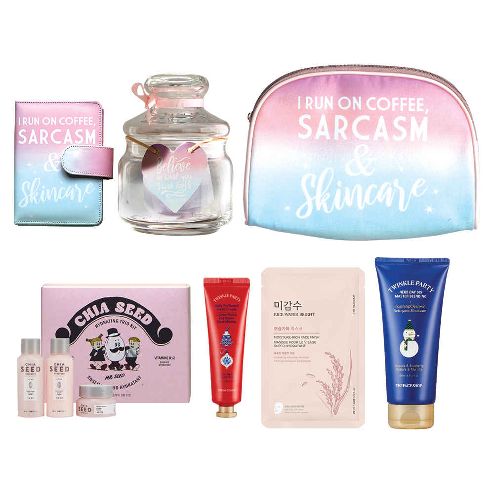 Buy The Face Shop x Sukhneet: Glow Vibes Only Kit - Purplle