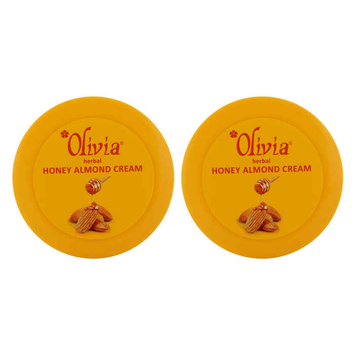 Buy Olivia Herbal Honey Almond Cream (50 g) Pack of 2 - Purplle