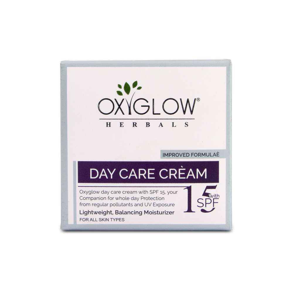 Buy OxyGlow Herbals Day care cream SPF15-50 gm, skin repair, combats dryness - Purplle