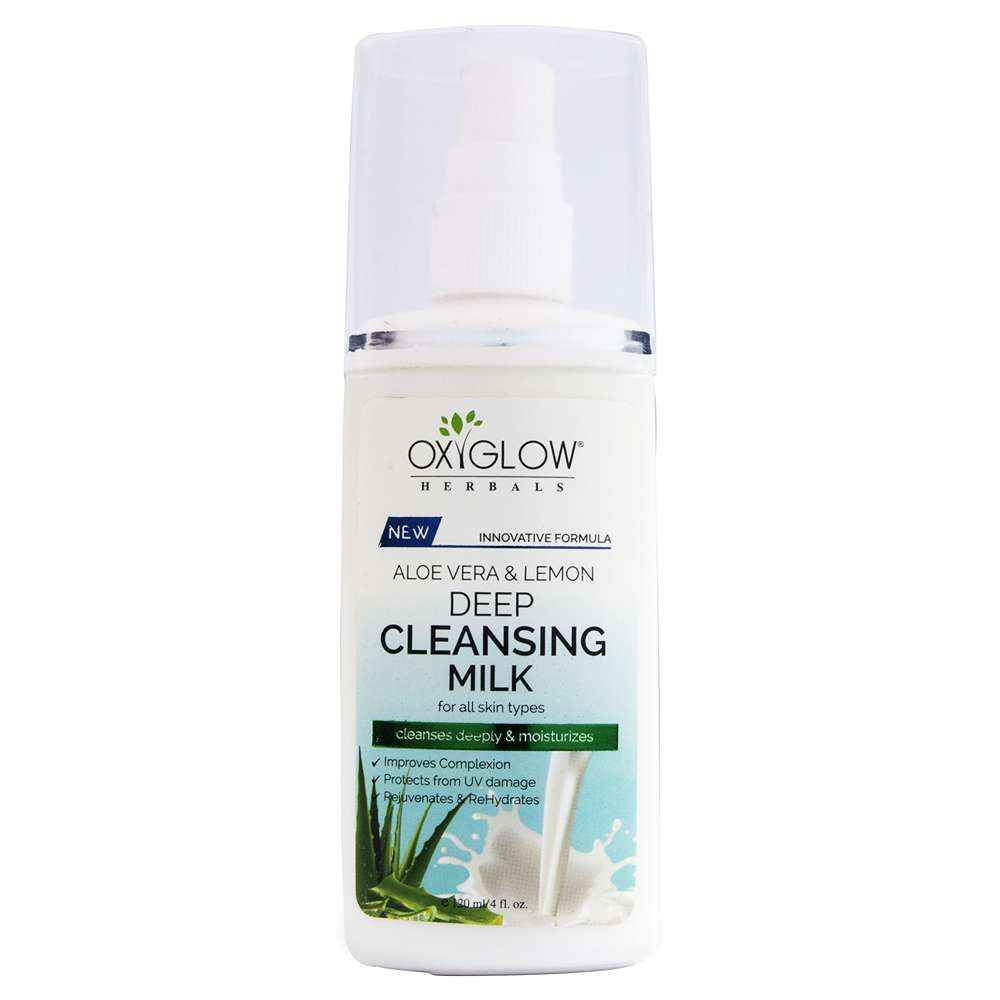 Buy Oxyglow Aloe Vera and Lemon Deep Cleansing milk - 120 ml - Purplle