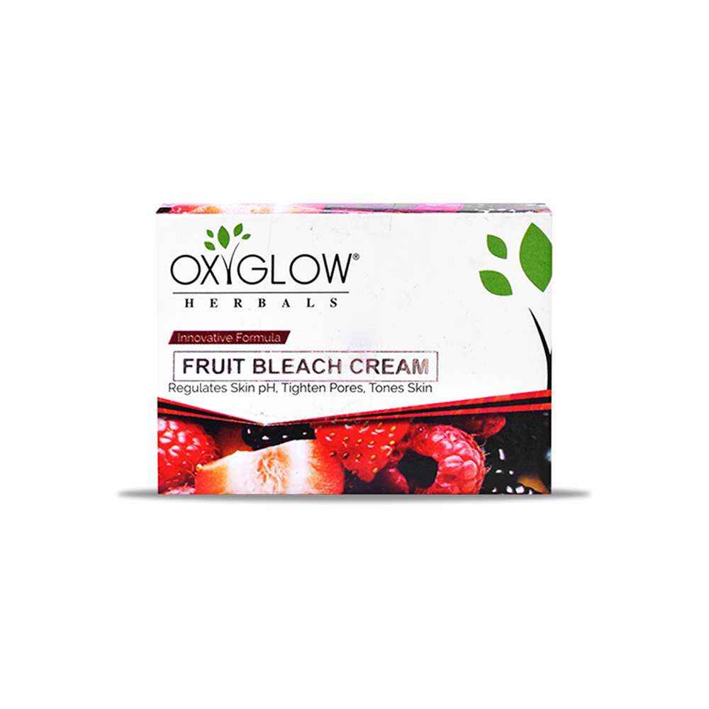 Buy OxyGlow Herbals Multi Fruit Bleach Cream, 50 gm, Even Tone & Texture - Purplle