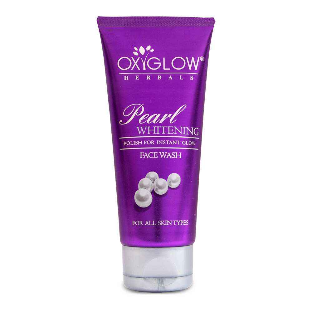 Buy OxyGlow Herbals Pearl whitening face wash,100 ml,Restore moisture level - Purplle