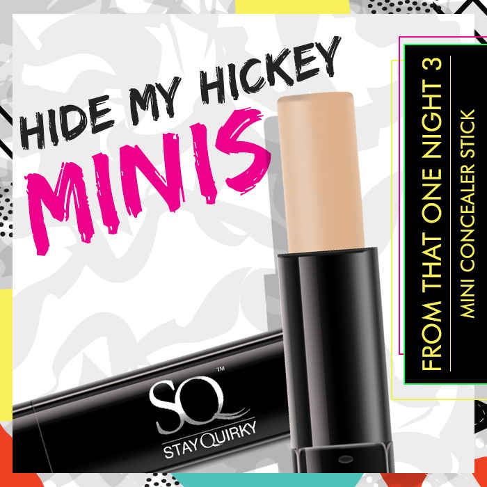 Buy Stay Quirky Hide my Hickey Concealer Minis - From That One Night 3 - Purplle