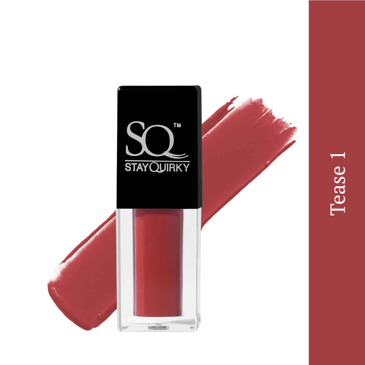 Buy Stay Quirky Kiss and Tell Pocket Sized Moisturizing Liquid Lipstick Nude - Tease 1 | Highly Pigmented | Non-drying | Long Lasting | Easy Application | Water Resistant | Transferproof | Smudgeproof (2.8 ml) - Purplle