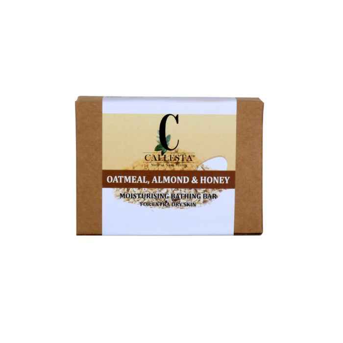 Buy Callesta Dry Skin Defence - Oatmeal, Almond and Honey Soap - Controls Eczema (100 g) - Purplle