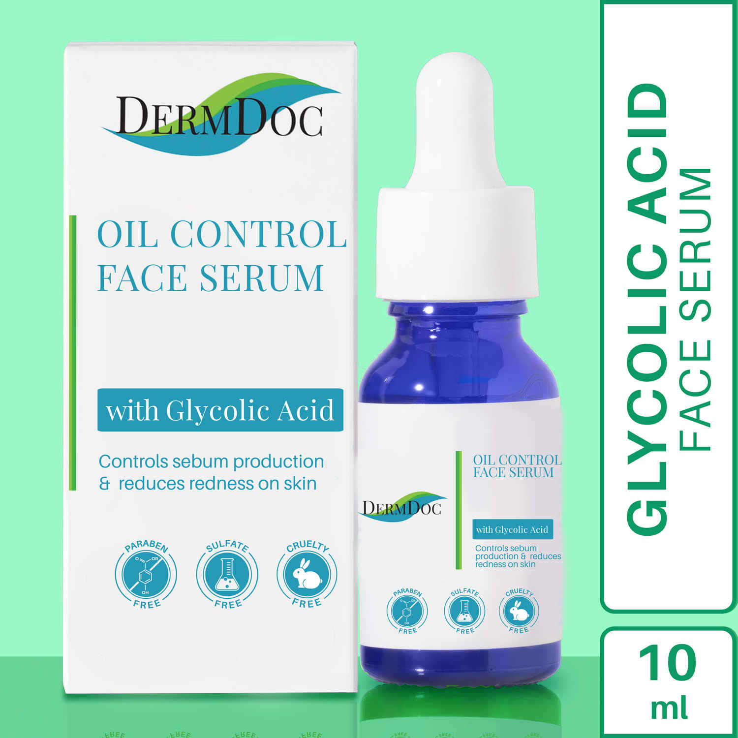 Buy DermDoc Oil Control Face Serum with Glycolic Acid (10ml) - Purplle