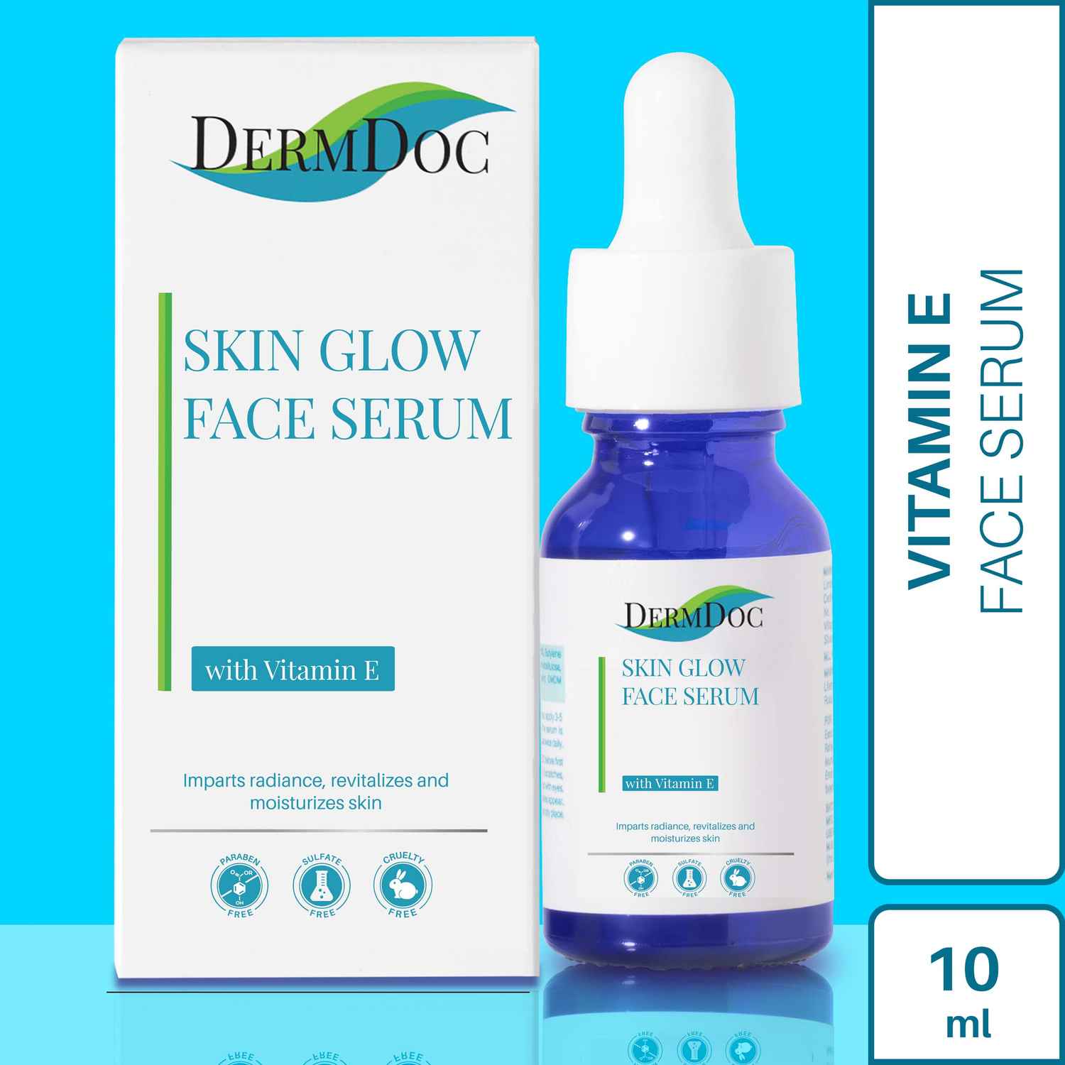 Buy DermDoc Skin Glow Face Serum with Vitamin E (10 ml) | vitamin e serum , skin glow serum , face serum , glow serum - Purplle
