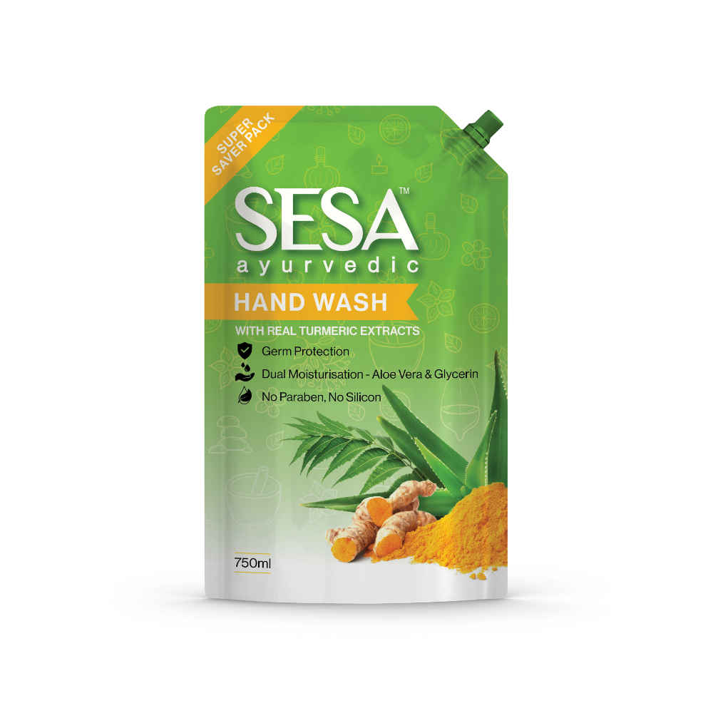 Buy Sesa Ayurvedic Hand Wash(With Real Turmeric Extracts) (750 ml) - Purplle