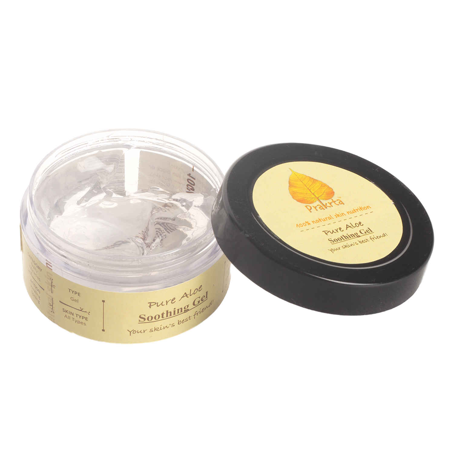 Buy Prakrta Pure Aloe, Soothing Gel | 100% Natural Aloevera Gel For Face, Body Or Hair| Paraben Free, Fragrance Free - Purplle