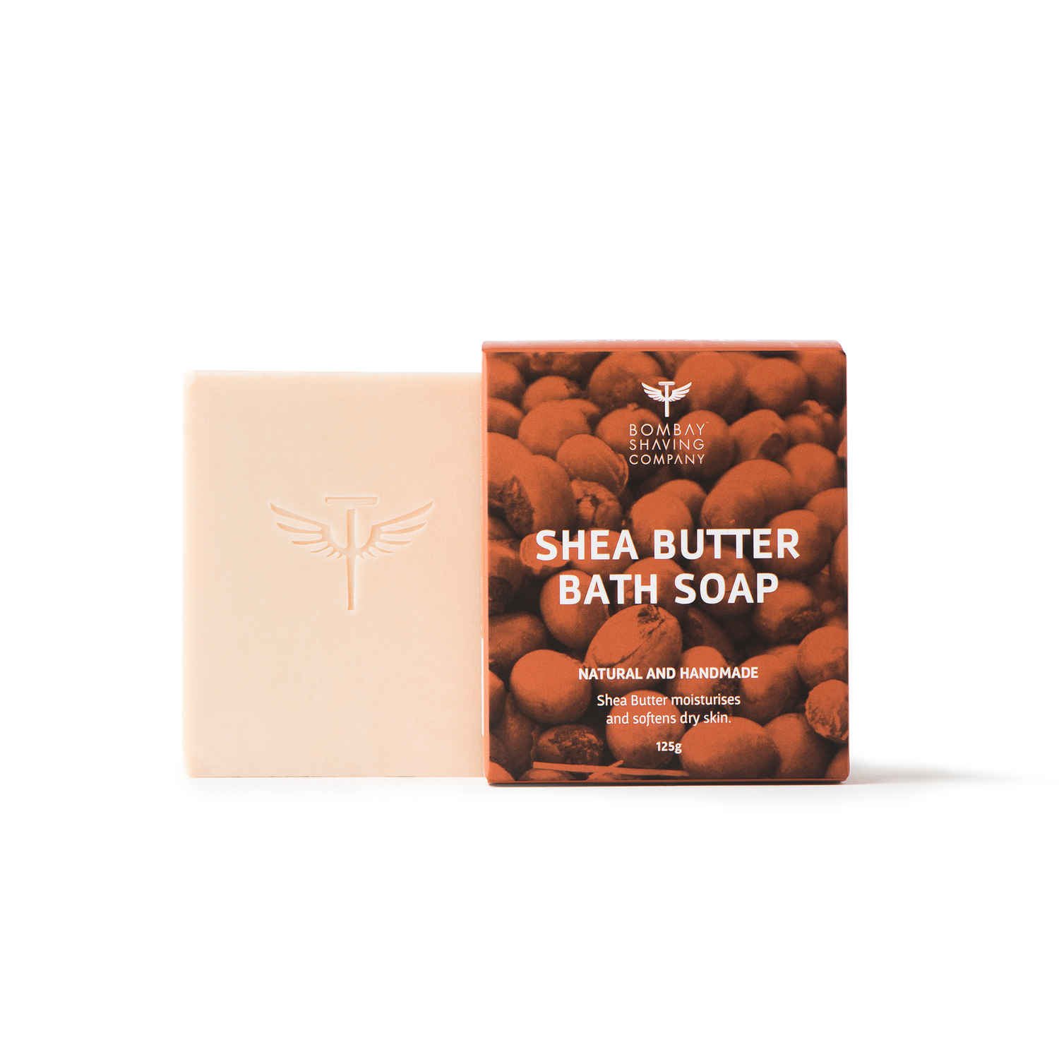 Buy Bombay Shaving Company Shea Butter Moisturizing Bath Soap, 125g | Extra Virgin Coconut Oil and honey for dry skin - Purplle