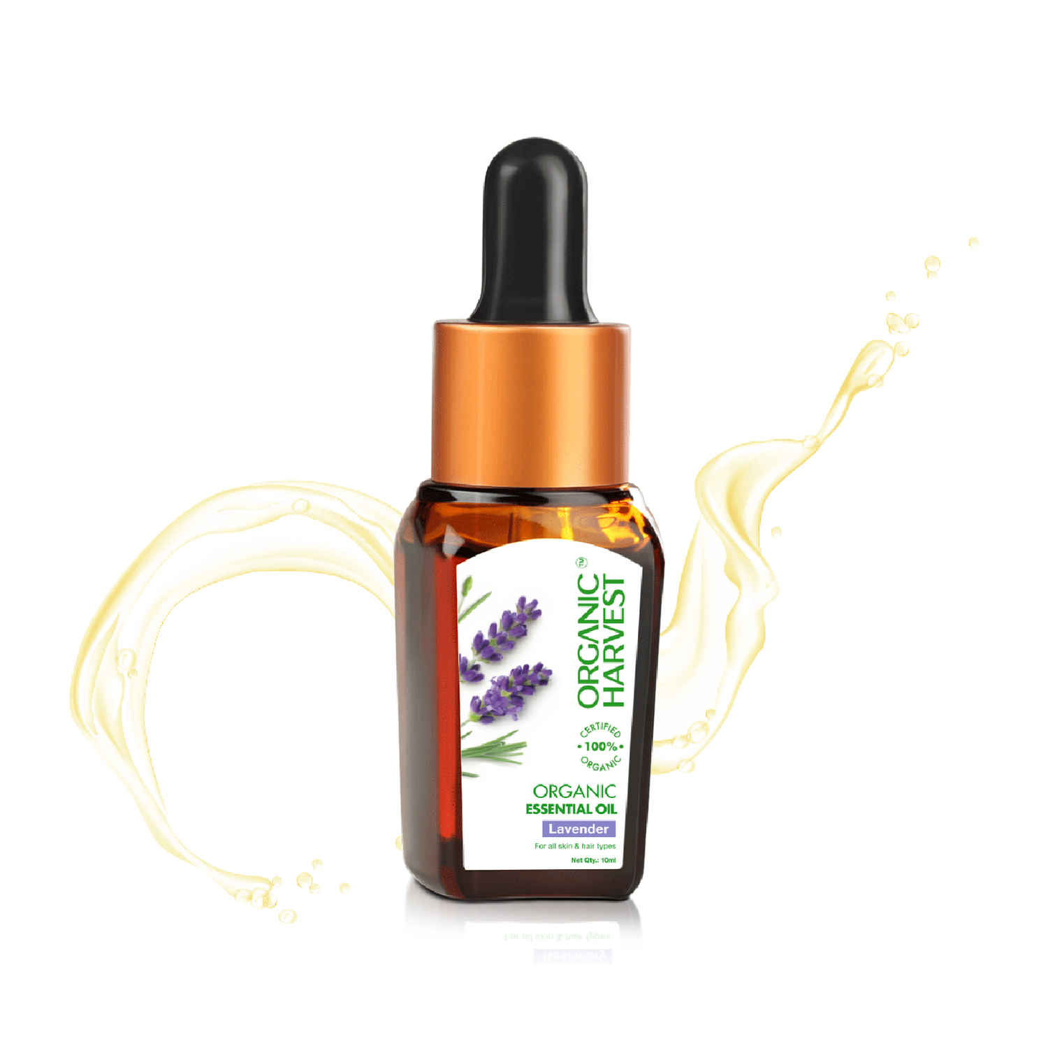 Buy Organic Harvest Organic Essential Oil: Lavender | Essential Oil For Face Care, Skin Care & Hair Care | For Home Fragrance | 100% American Certified Organic | Sulphate & Paraben-free |10 ml - Purplle