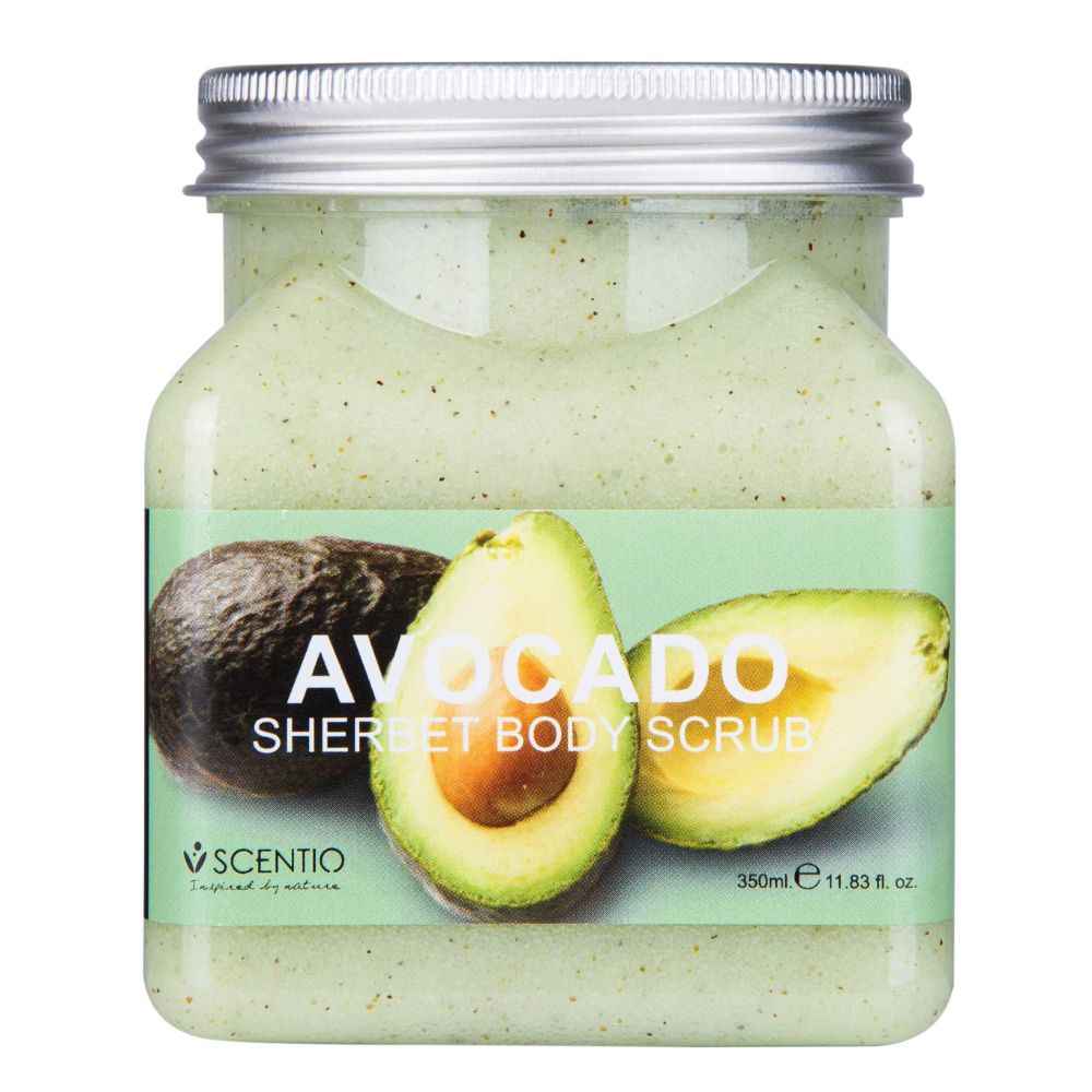 Buy Scentio Avocado Brightening Sherbet Body Scrub 350ml (Made In Thailand) - Purplle
