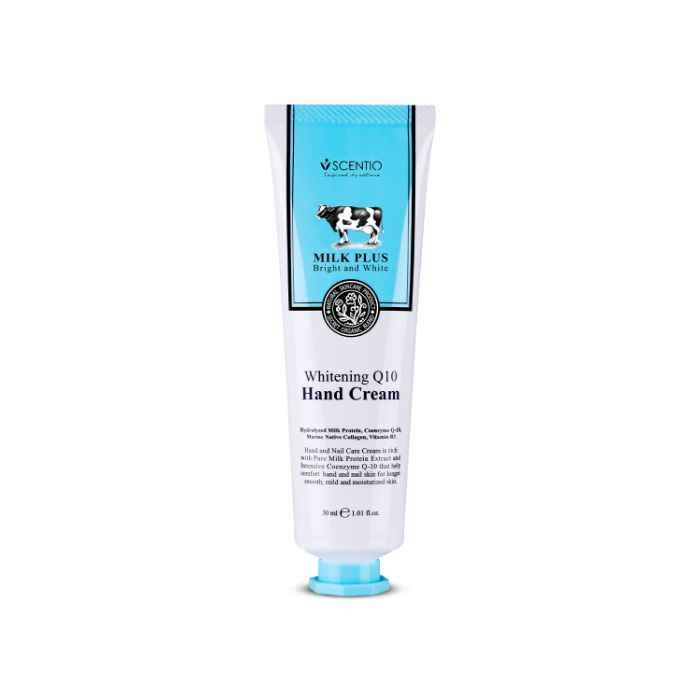 Buy Scentio Milk Plus Whitening Q10 Hand Cream, 30ml (Made In Thailand) - Purplle