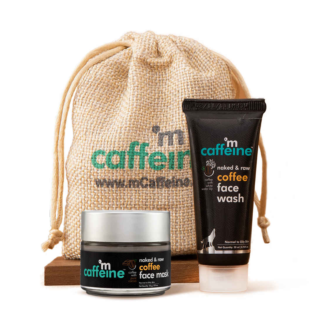 Buy mCaffeine Quick Pore Cleansing Kit (20ml + 15gm) - Purplle