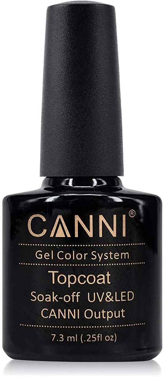 Buy CANNI Brand Full Nail Art UV LED Fast Dry Varnish Gel Color System Base Coat Top Coat UV Gel Nail Polish Top Coat ( CANNI_Top Coat ) - Purplle