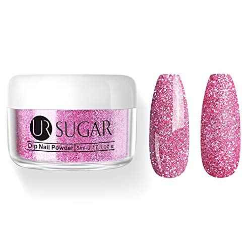 Buy UR Sugar 5g Solid Color Dipping Nail Powder Colorful Glitter Pigment Dust Nail Art Decoration Dip Nail Powder DIY (UR-5ml-41) - Purplle
