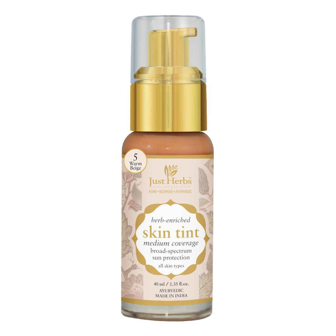 Buy Just Herbs Skin Tint - 5 Warm Beige - 40 ml - Purplle