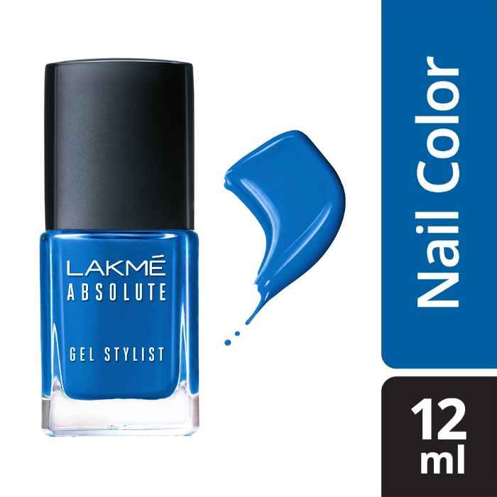 Buy Lakme Absolute Gel Stylist Nail Color, Clear Sky, 12ml - Purplle
