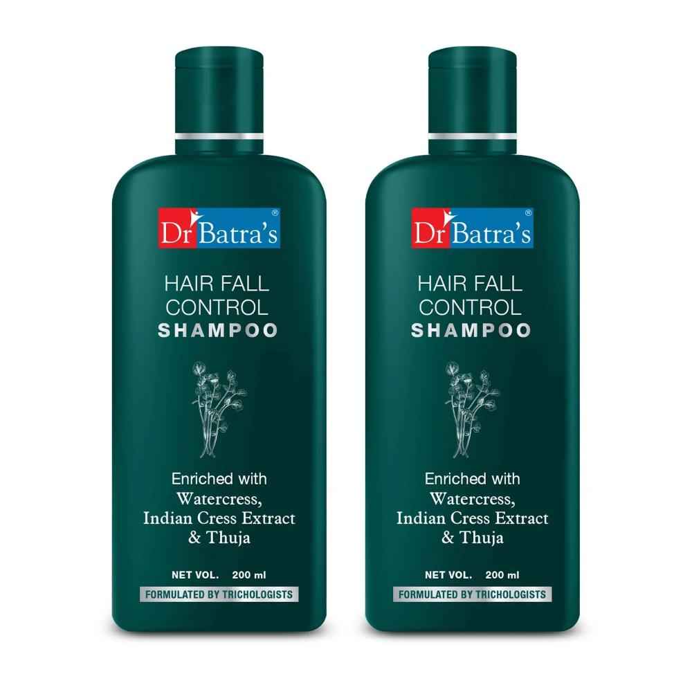 Buy Dr.Batra`s HairFall Control Shampoo- 200ml (Pack of 2 For Men And Women)   - Purplle