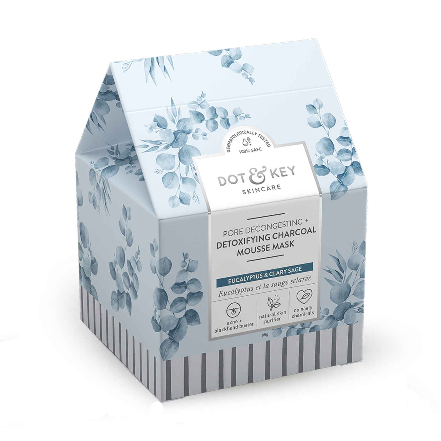 Buy Dot & Key Pore Decongesting + Detoxifying Charcoal Mousse Clay Mask (85 g) - Purplle