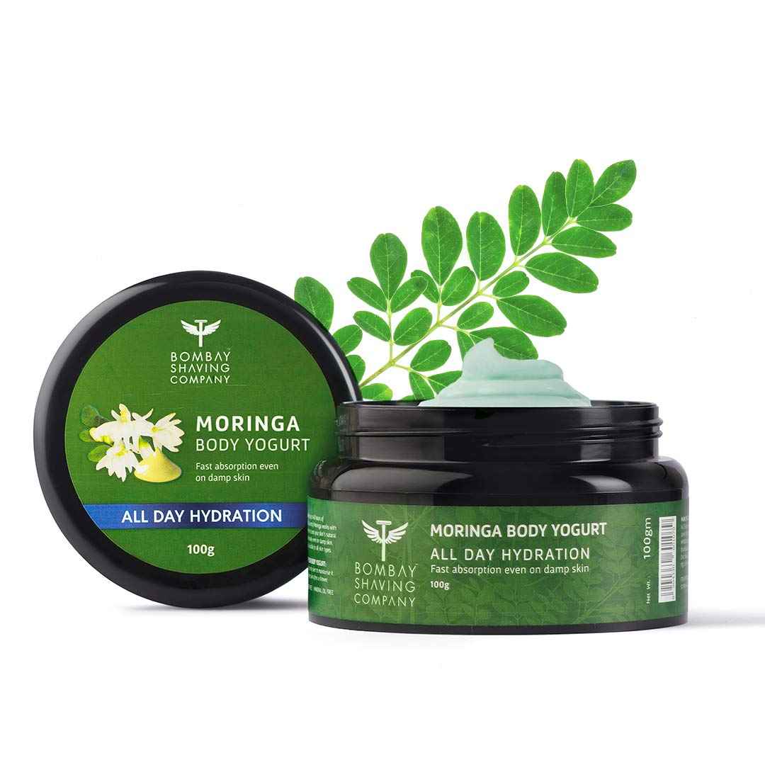 Buy Bombay Shaving Company Moringa Body Yogurt With Shea Butter | Suitable for All Skin Types | All-Day Moisturization with Non-Sticky Hydration (100 gm) - Purplle
