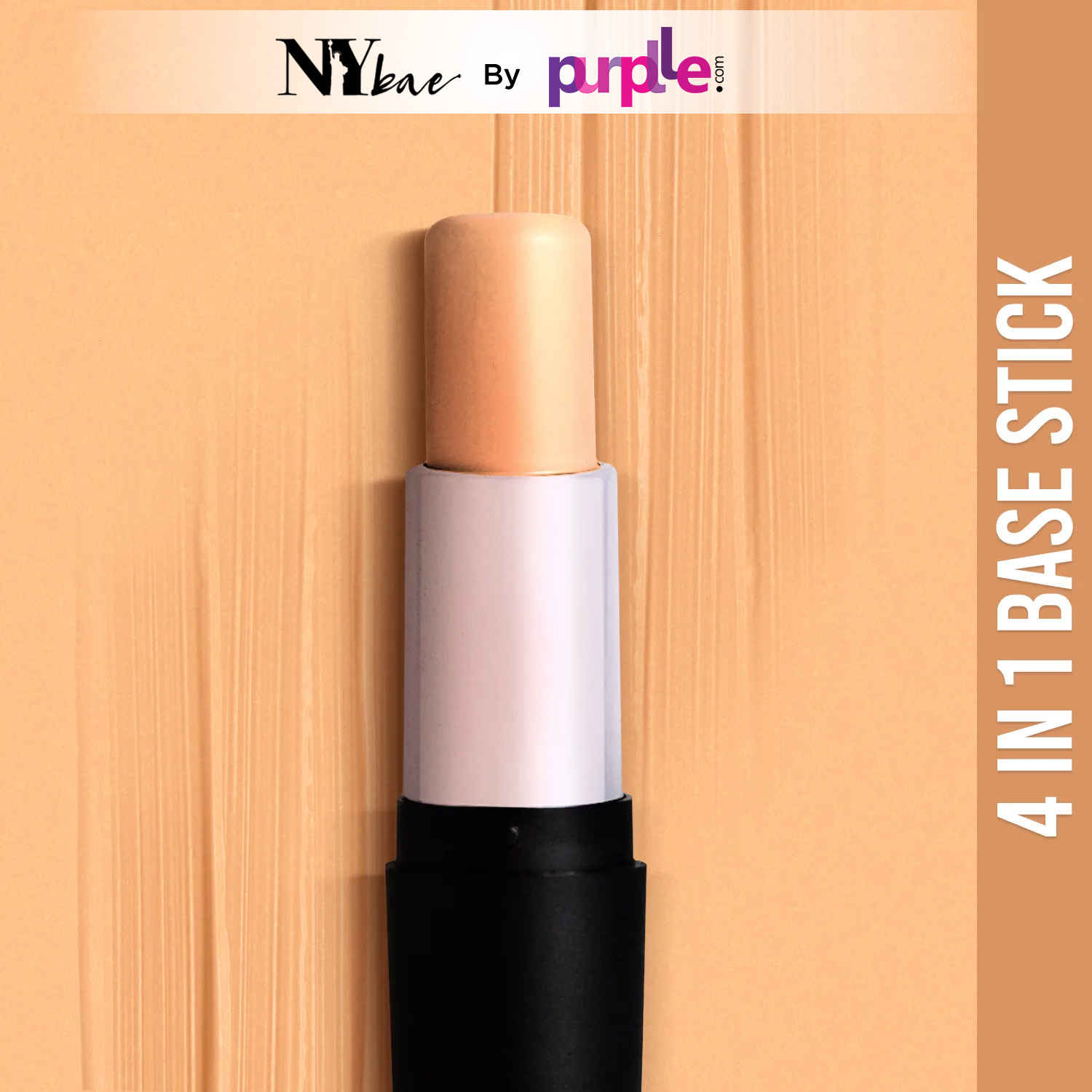 Buy NY Bae All In One Stick - Long Island Bisque T 19 | Foundation Concealer Contour Colour Corrector Stick | Fair Skin | Creamy Matte Finish | Enriched With Vitamin E | Covers Blemishes & Dark Circles | Medium Coverage | Cruelty Free - Purplle