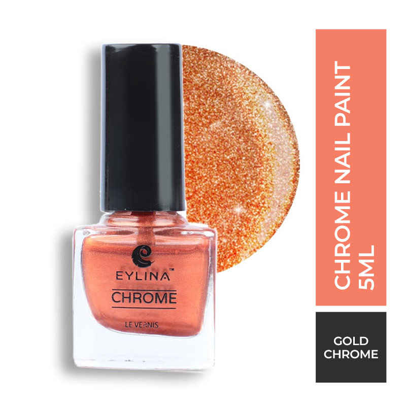 Buy Eylina Ultra HD Nail Polish - NPF90 - Gold Chrome - Purplle