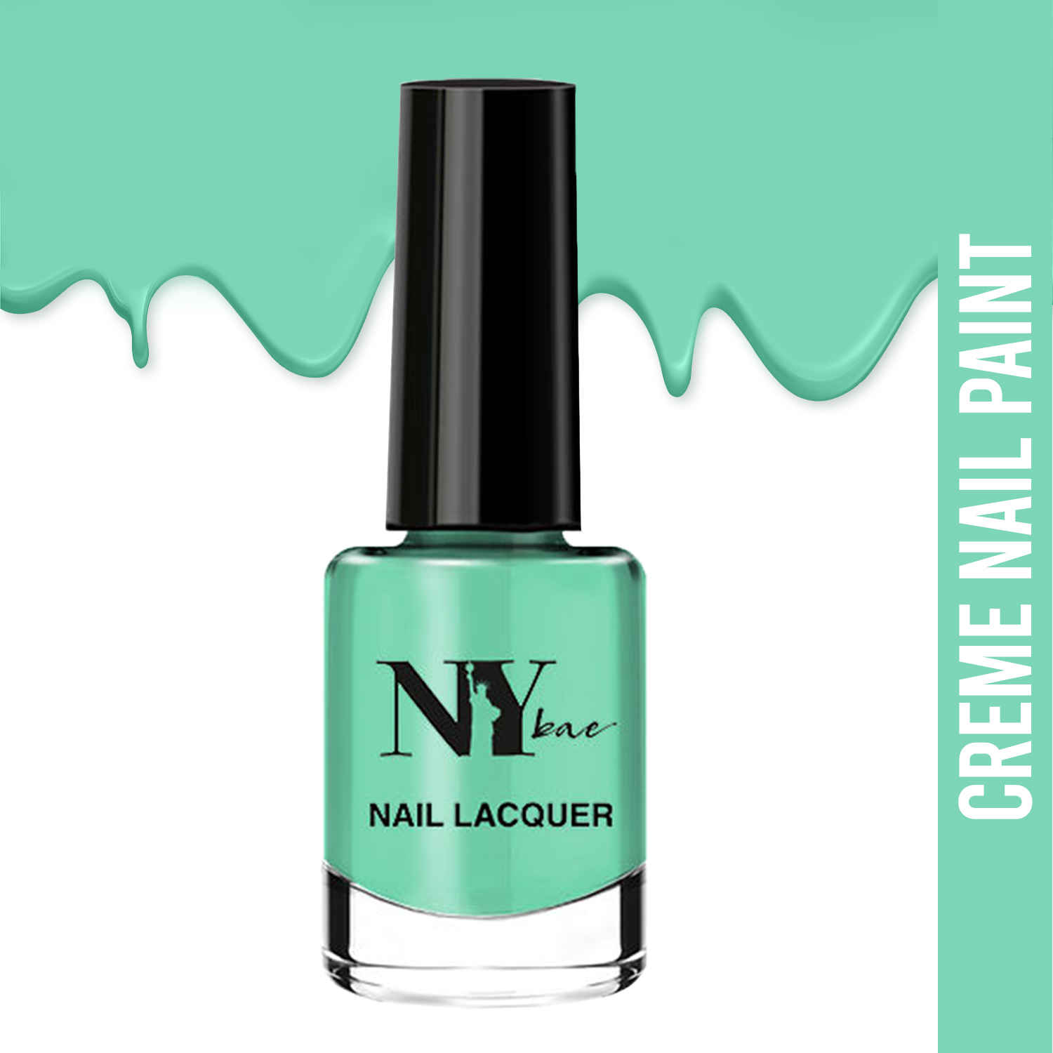 Buy NY Bae Creme Nail Enamel - Pizza 8 (6 ml) | Green | Smooth Creamy Finish | Rich Colour Payoff | Chip Resistant | Quick Drying | One Swipe Application | Vegan | Cruelty & Lead Free | Non-Toxic - Purplle