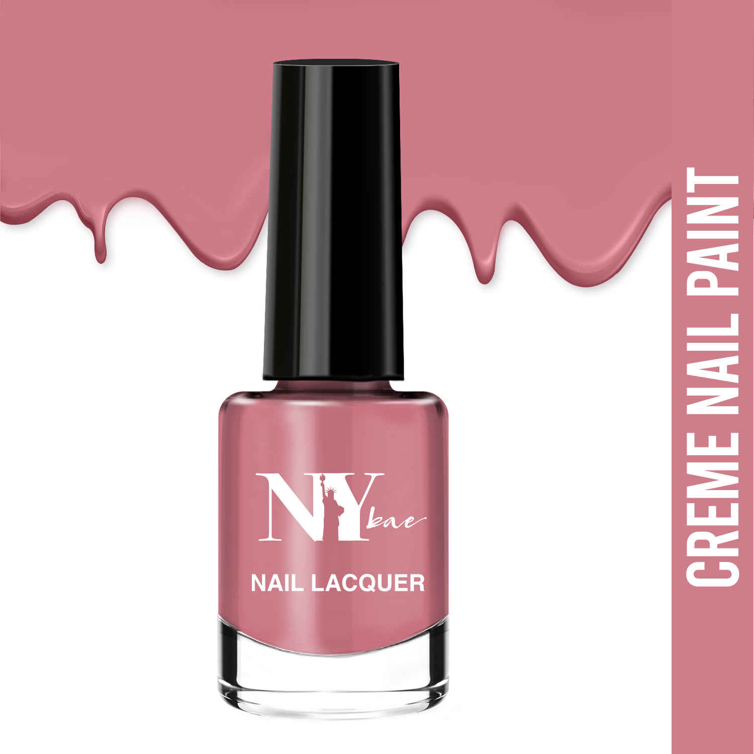 Buy NY Bae Creme Nail Enamel - Pepperoni Pizza 5 (6 ml) | Pink | Smooth Creamy Finish | Rich Colour Payoff | Chip Resistant | Quick Drying | One Swipe Application | Vegan | Cruelty & Lead Free | Non-Toxic - Purplle