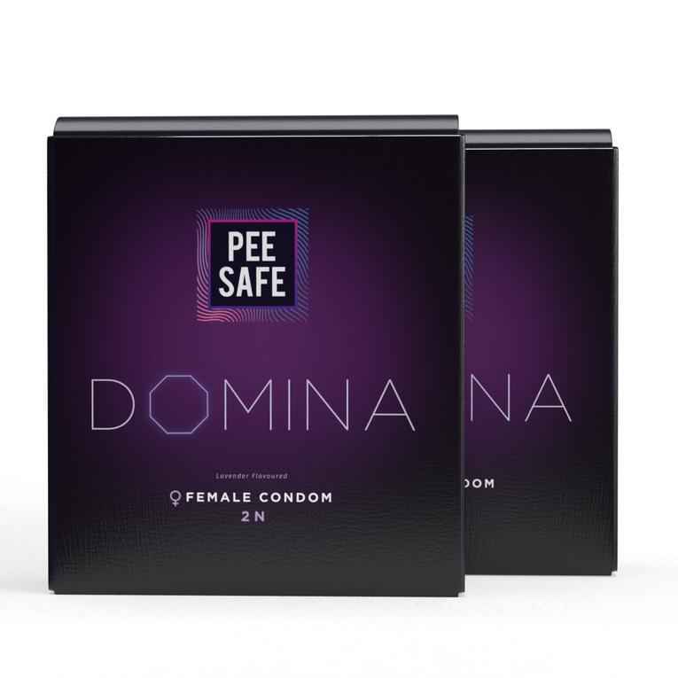 Buy Pee Safe Domina Female Condom - Count 4 | With 4 Disposable bags - Purplle