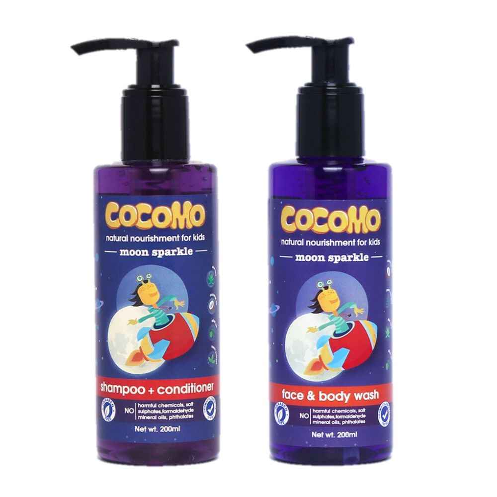 Buy Cocomo Moon Sparkle Shampoo + Body Wash 400 ml - Purplle