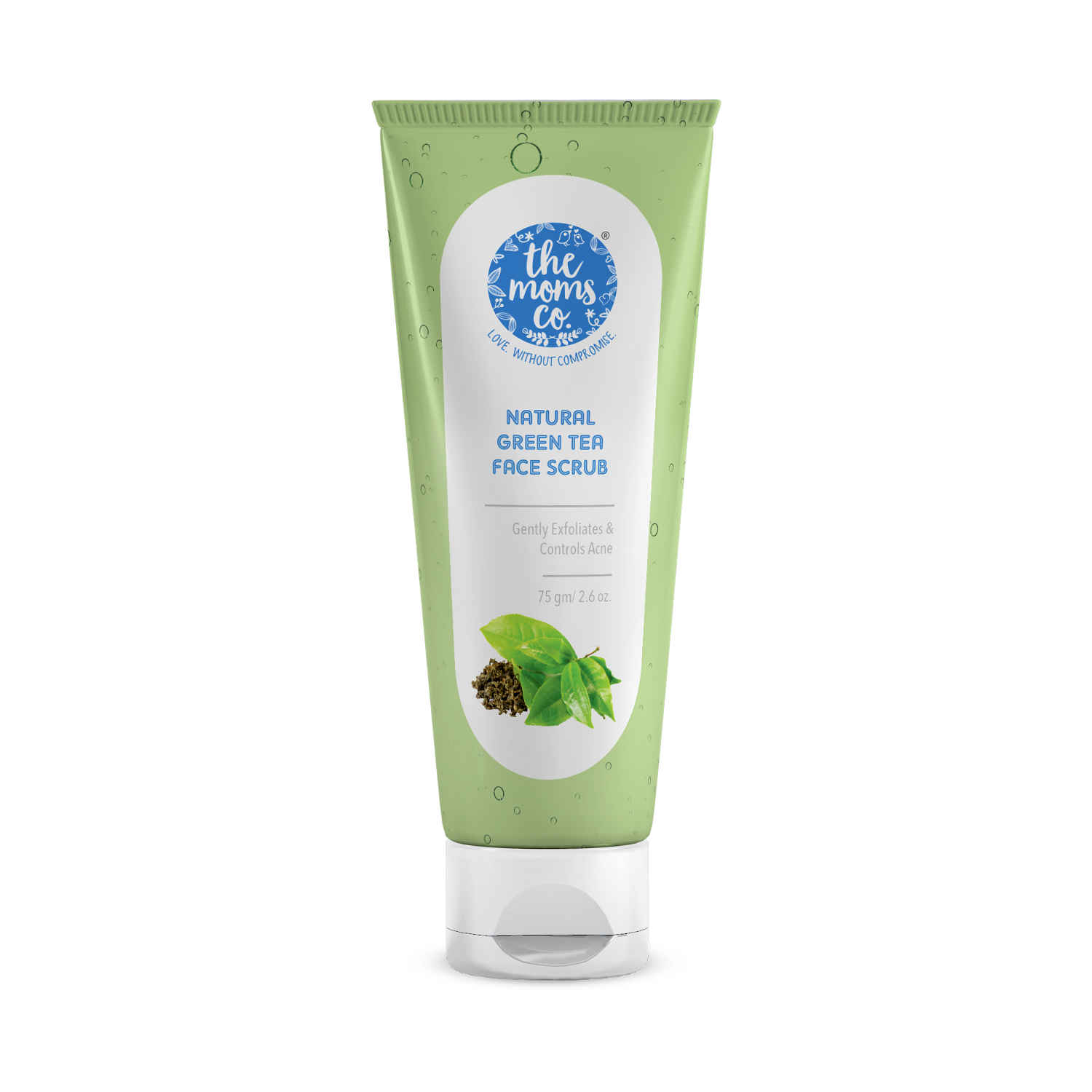 Buy The Moms Co. Natural Green Tea Face Scrub (75 gm) - Purplle