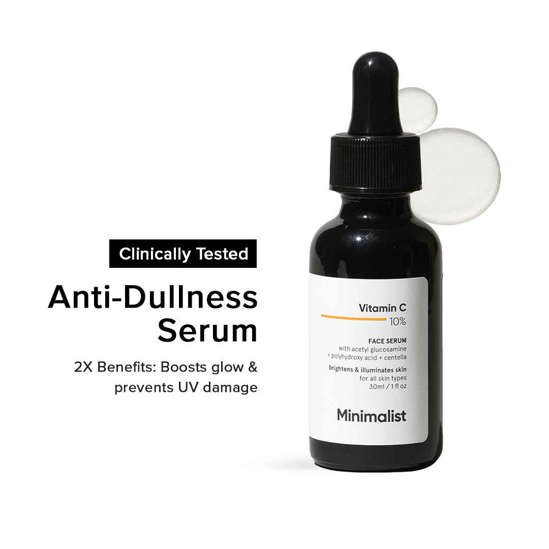 Buy Minimalist 10% Vitamin C Face Serum for Brighter Glowing Skin & Reduced Sun Damage, 30 ml - Purplle