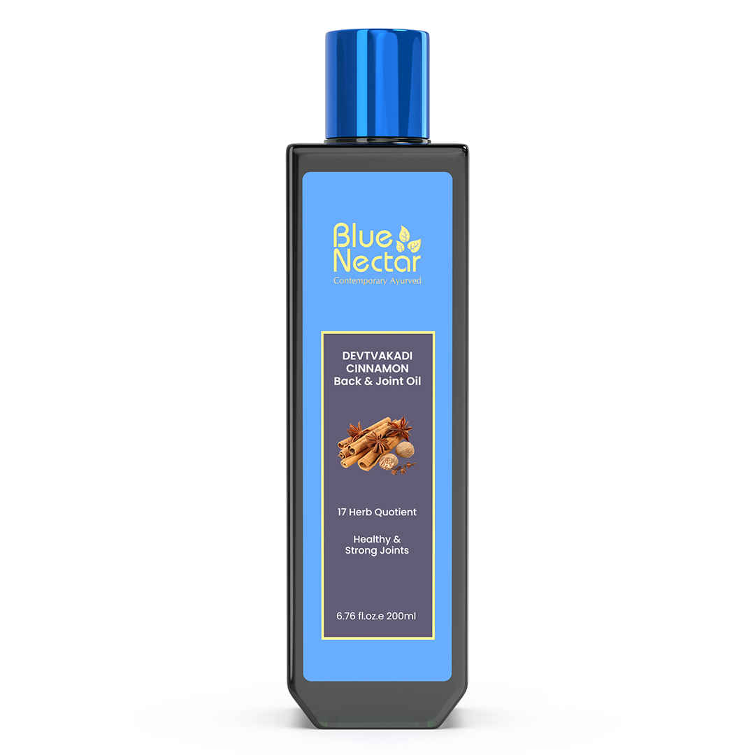 Buy Blue Nectar Ayurvedic Pain Relief Oil for Body, Back, Knee and Legs (17 Herbs, 200 ml) - Purplle