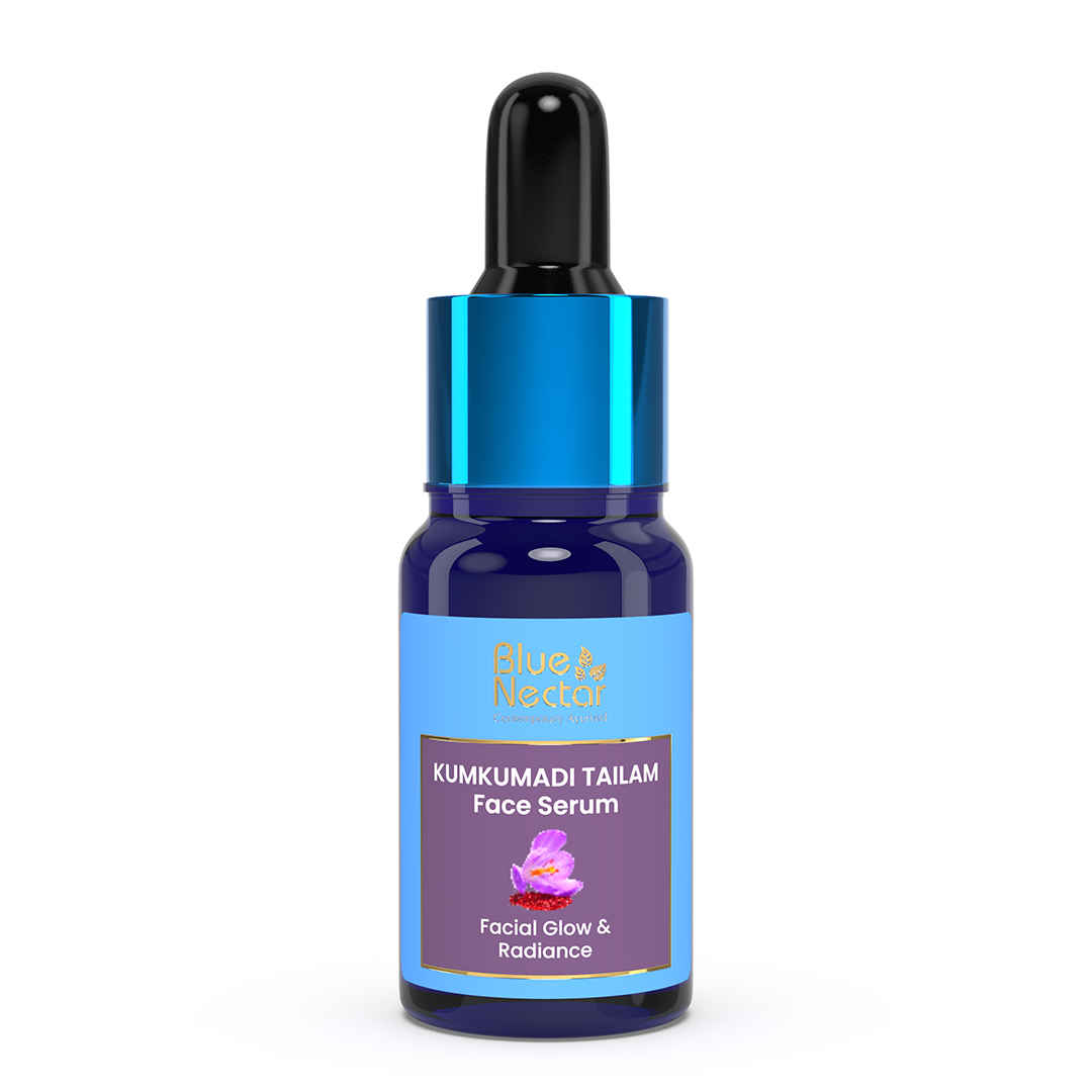Buy Blue Nectar Kumkumadi Tailam Face Serum with Pure Sandalwood & Saffron for Glowing Skin - Purplle