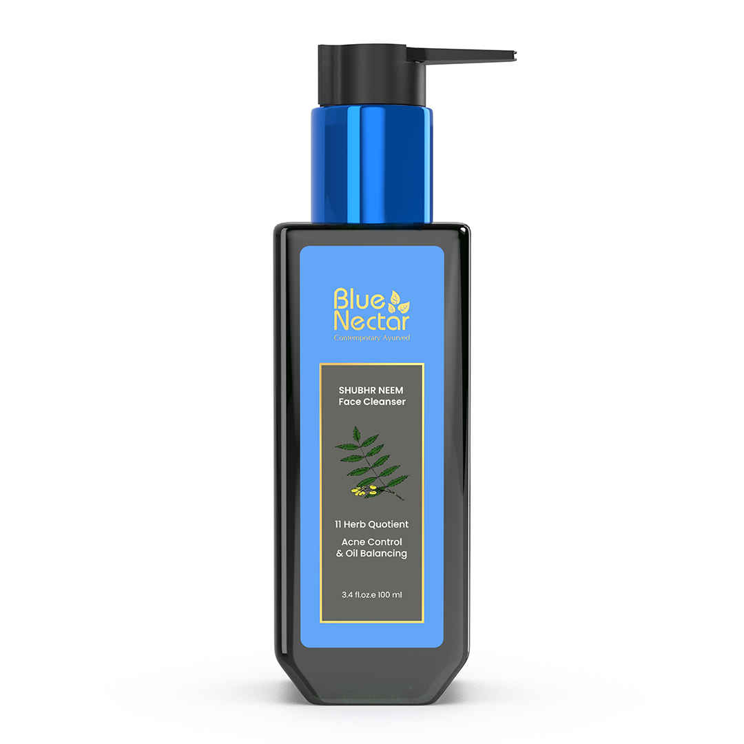 Buy Blue Nectar Ayurvedic Acne Face Wash with Honey & Neem (11 Herbs, 100 ml) - Purplle