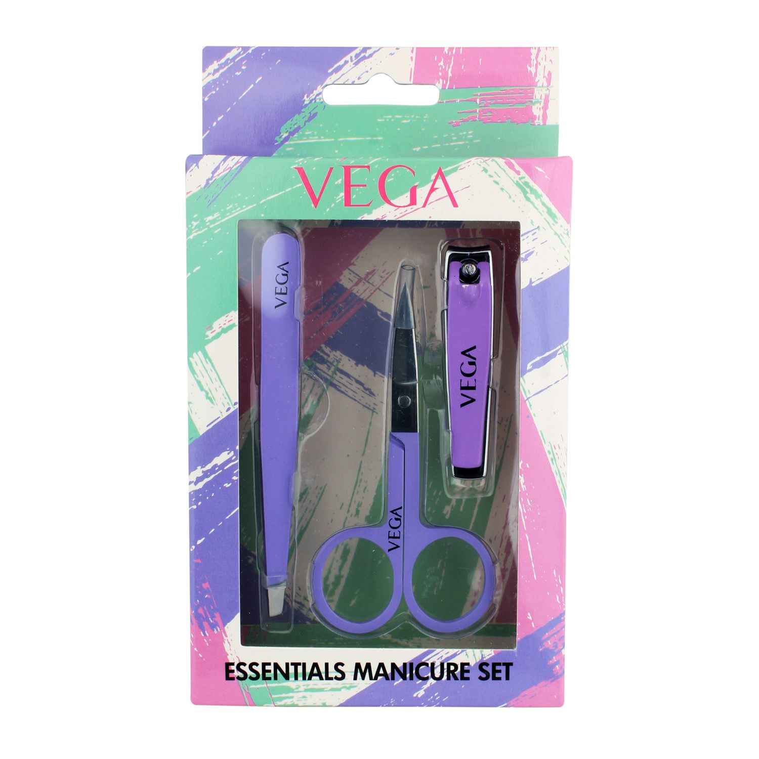 Buy VEGA Essential Manicure Set (Set Of 3 Tools), (MS-12) - Purplle