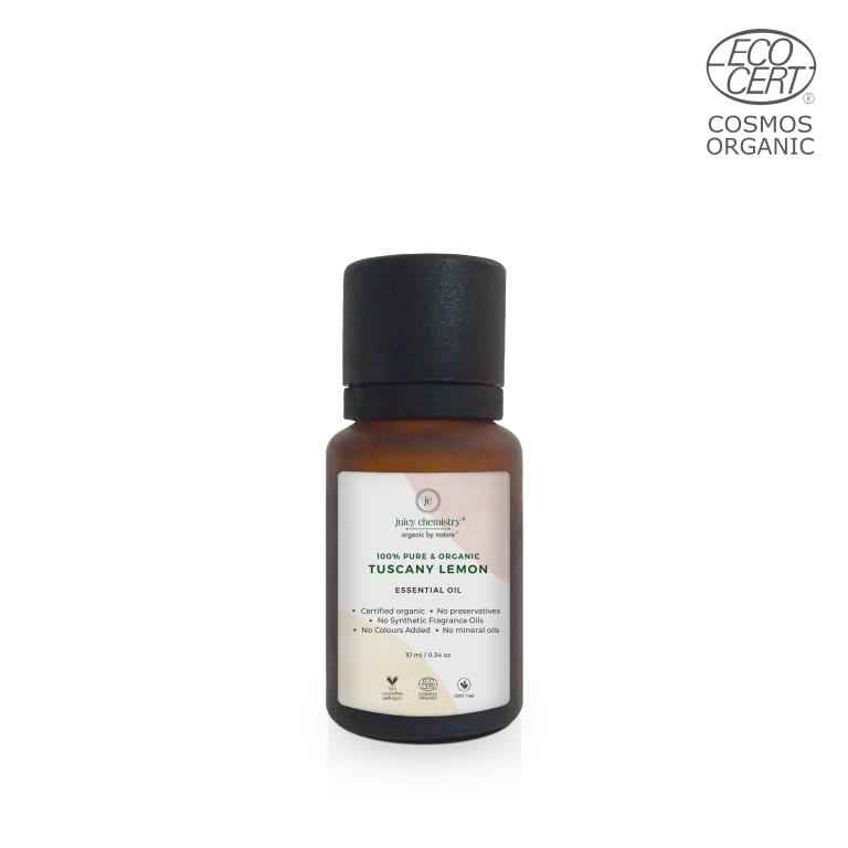 Buy Juicy Chemistry 100% Organic Tuscany Lemon Essential Oil , 10ml - Purplle
