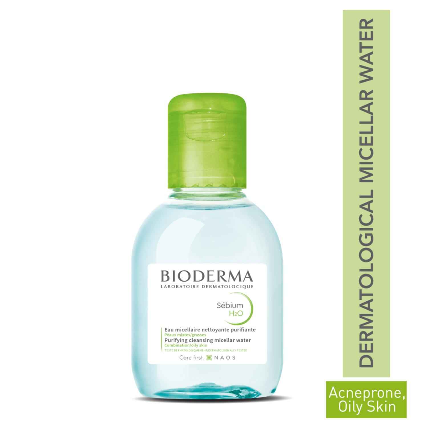 Buy Bioderma Sebium H2o Micellar Water, Cleanser And Make Up Remover (100ml) - Purplle