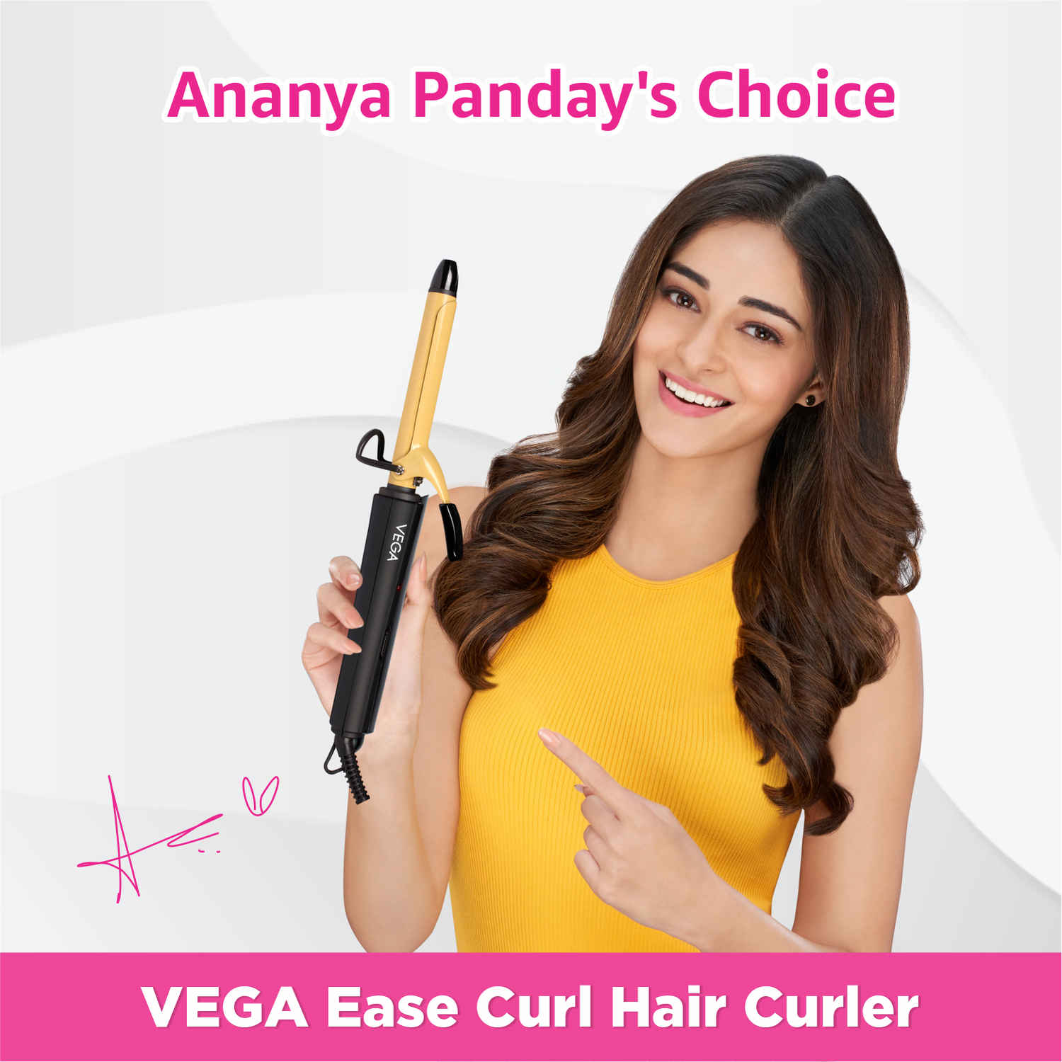 Buy VEGA VHCH-02 Ease Curl Hair Curler, 25mm Barrel - Purplle
