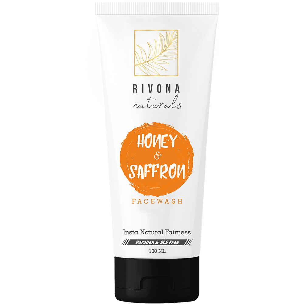 Buy Rivona Naturals Honey & Saffron Fairness Face Wash for Deep Cleansing & Skin Whitening - Purplle