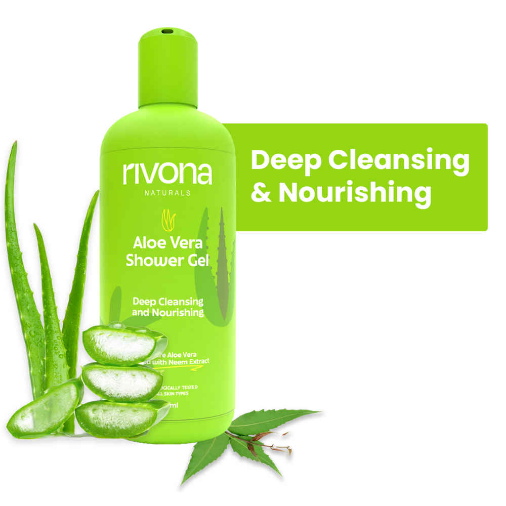 Buy Rivona Naturals Aloe Vera Shower Gel | Aloe Vera + Neem | Cleansing and Nourishing| for Men & Women |All Skin types |250 ml - Purplle