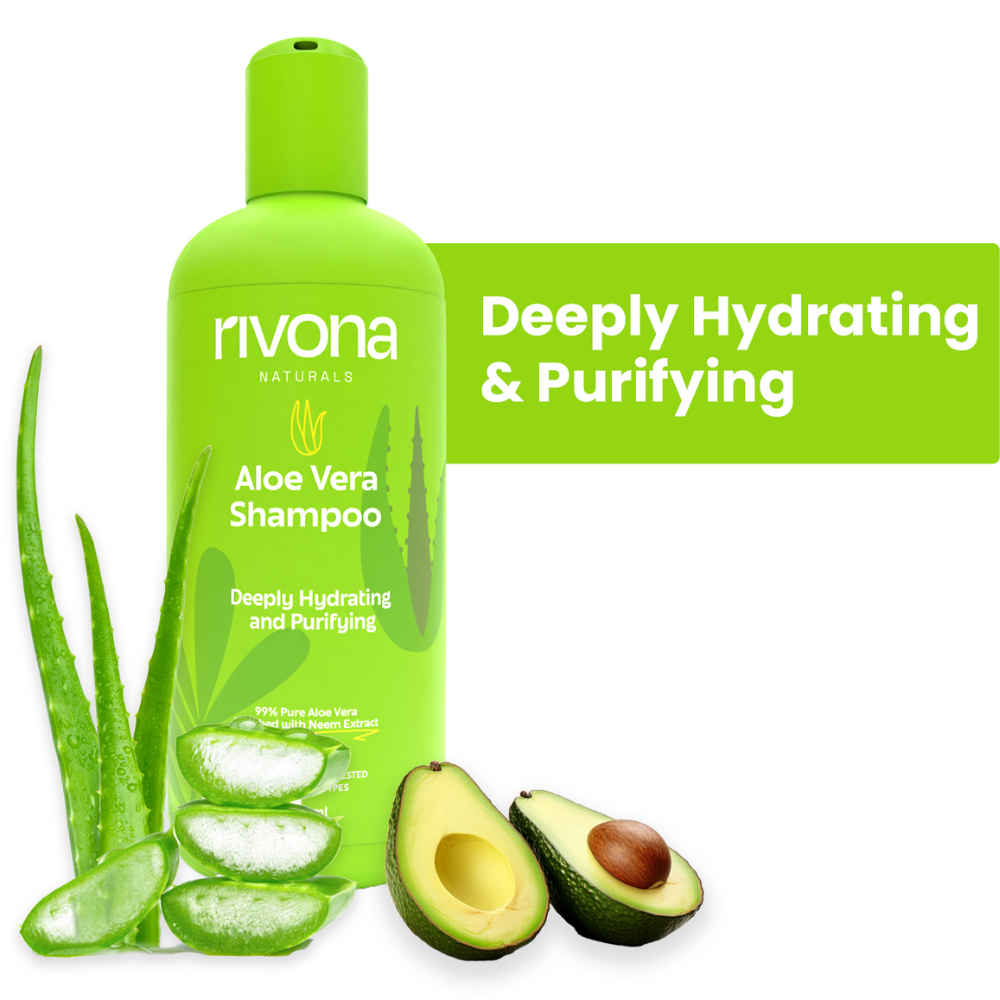 Buy Rivona Naturals Aloe Vera Shampoo | Aloe Vera + Neem | Deep Cleansing and Nourishing | For Men & Women | All Hair types |250 ml - Purplle