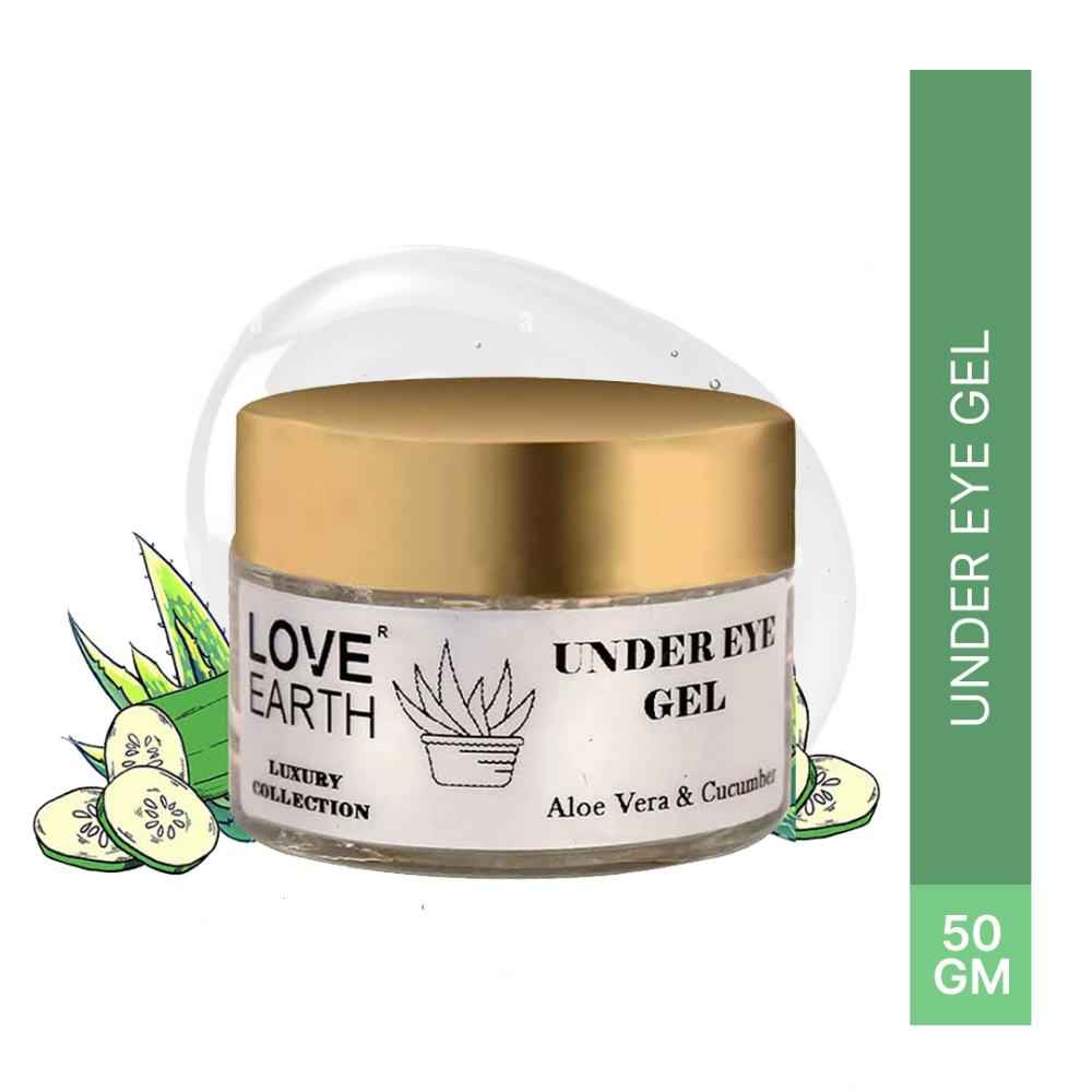 Buy Love Earth Organic Under Eye Gel with Aloe Vera & Cucumber Extracts 50gm - Purplle