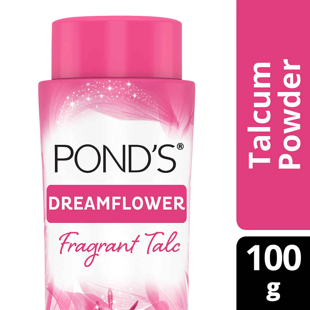 Buy POND'S Dreamflower Fragrant Talcum Powder, Pink Lily (100 g) - Purplle