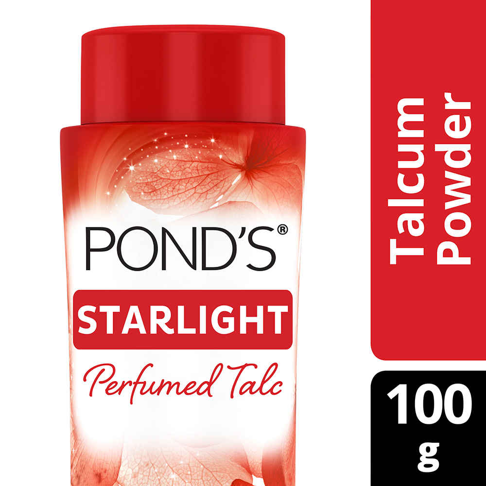 Buy Ponds Starlight Perfumed Talc Powder, Orchid & Jasmin Notes, 100 gm - Purplle