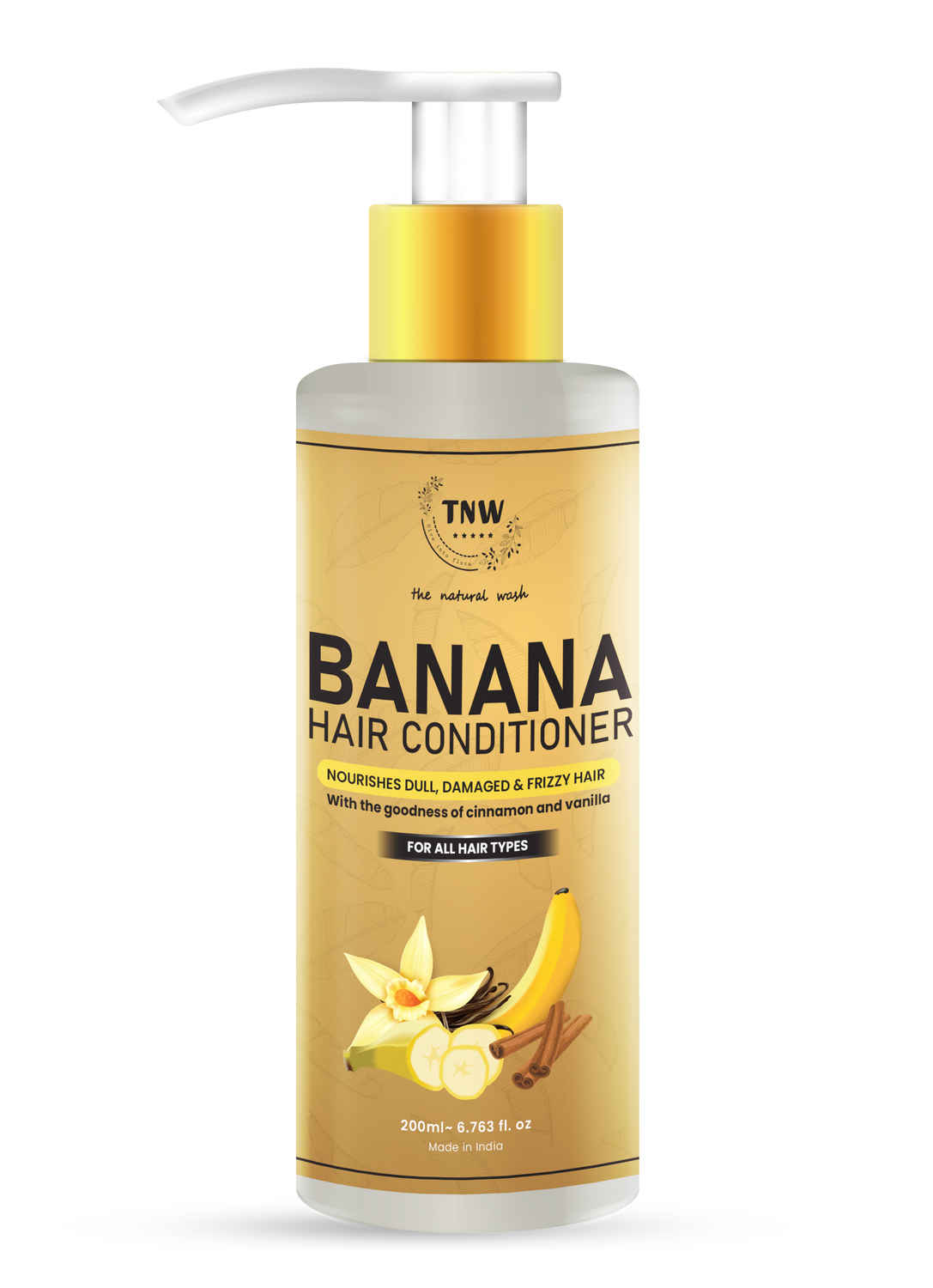 Buy TNW - The Natural Wash Banana Hair Conditioner For All Hair Types (200 ml) - Purplle