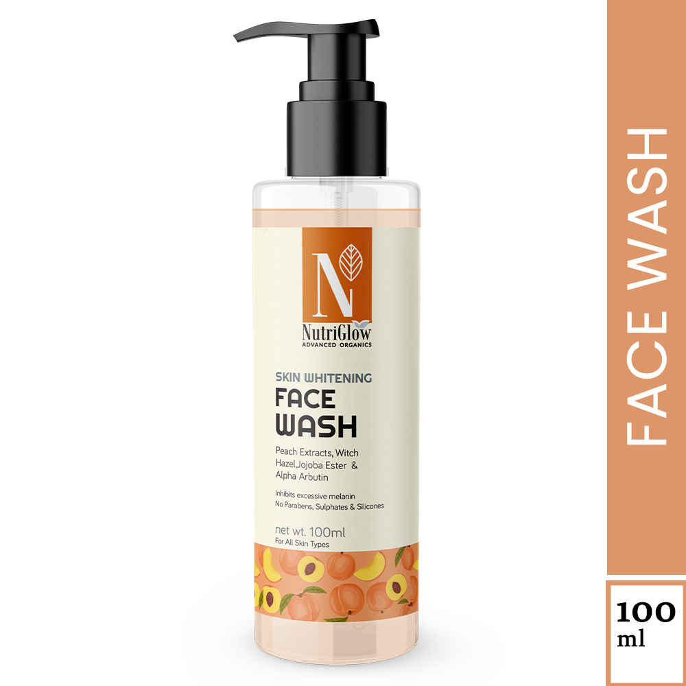 Buy NutriGlow Advanced Organics Skin Whitening Face Wash For Radiant Glow, 100 ml - Purplle