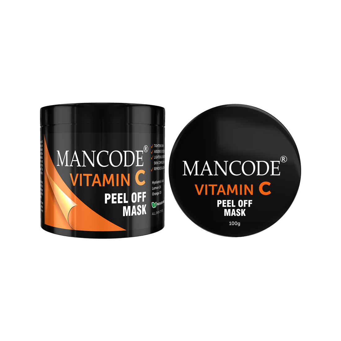 Buy Mancode Vitamin C Peel off Mask (100 g) - Purplle